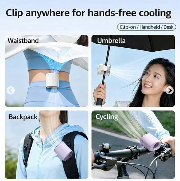 360° Rotating Semi-Cooling Clip Fan
