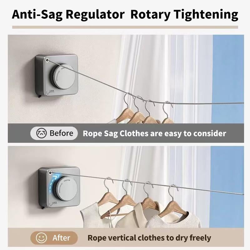16.40 Ft 40LB Heavy-Duty Retractable Clothes Line