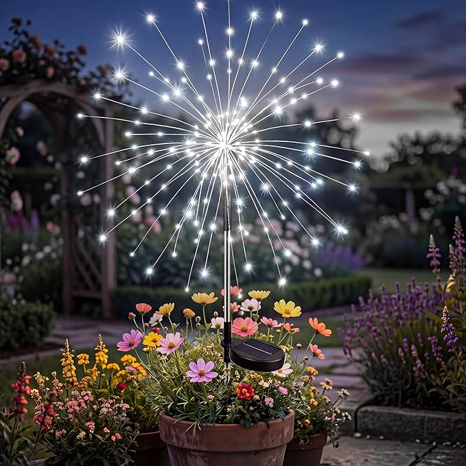 🎃 Halloween Early Bird Sale | 49% OFF Solar Firework Lights Outdoor,200 LED