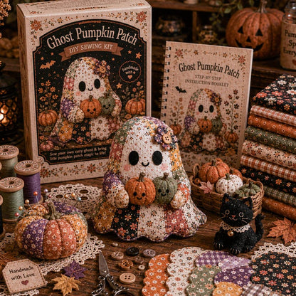 👻Little Ghost’s Cozy Halloween DIY Patchwork Kit