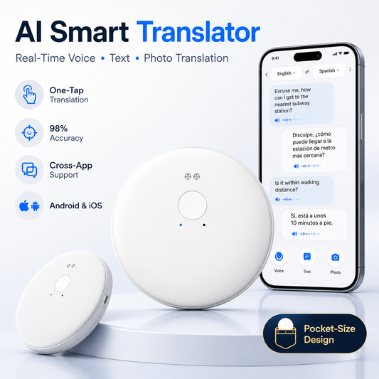 AI Language Translator Device – Supports 165 Languages