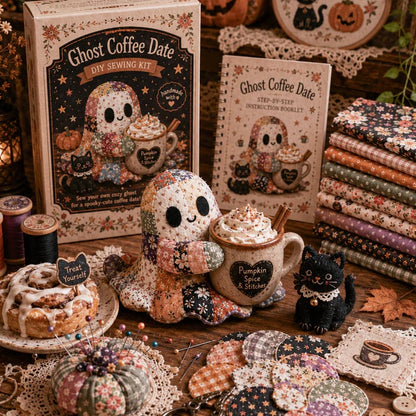 👻Little Ghost’s Cozy Halloween DIY Patchwork Kit