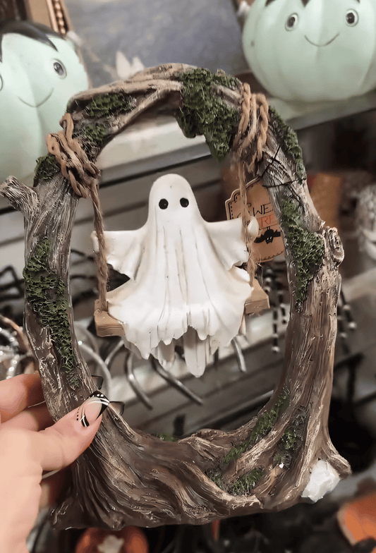 🔥Early Halloween Offer👻2026 Swinging Shadows: Ghost on a Tree Swing