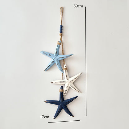 Mediterranean Starfish & Fish Hanging Coastal Ornaments 🐠✨
