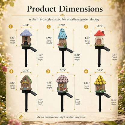 🍄 Enchanted Solar Mushroom House Light – Cozy Fairy Garden Decor