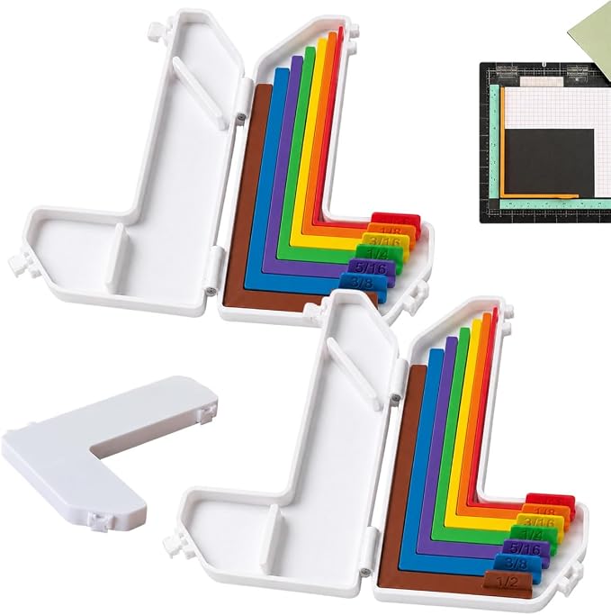 Paper Crafting Alignment Guide Set with Case, 7 PCS Precision Layering
