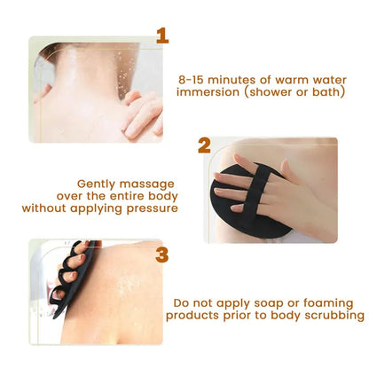 Soft Rubber Shower Scrubber for Efficient Cleansing Body, Gentle Exfoliating Bath Brush for All Kinds of Skin and more Cleaning