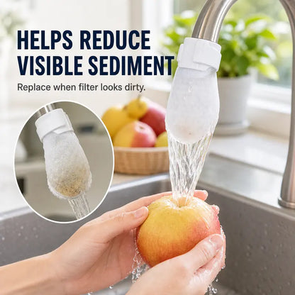 [Fits Faucets < 1"] 50 cotton filter bags disposable Cotton Faucet Filter Bags with 5 fastening straps