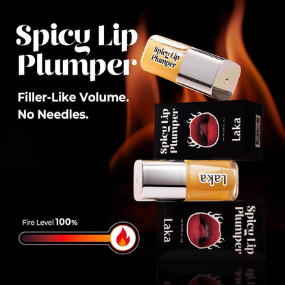 Spicy Lip Plumper — Fuller-Looking Lip Plumper Gloss, Non-Sticky, High-Shine Finish