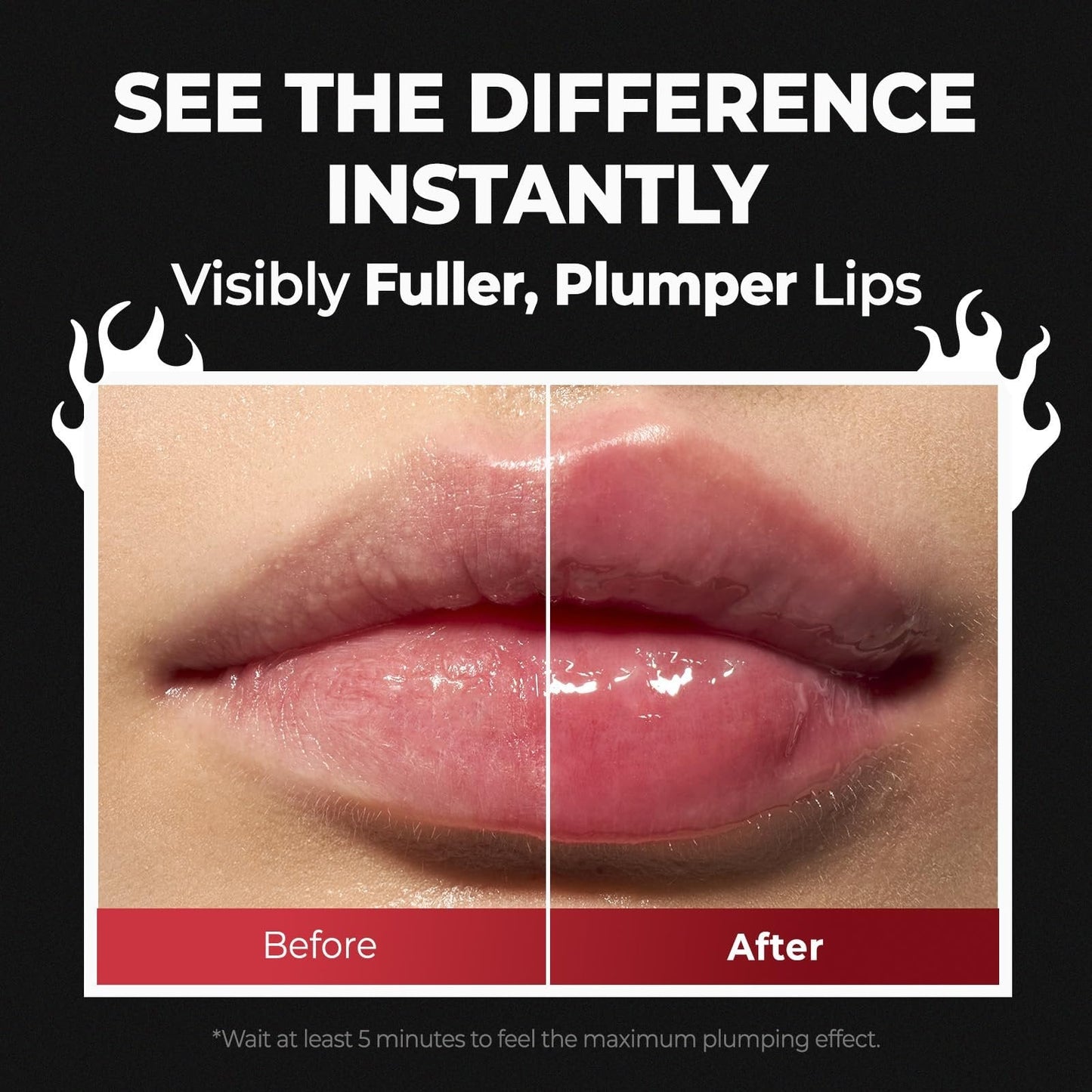 Spicy Lip Plumper — Fuller-Looking Lip Plumper Gloss, Non-Sticky, High-Shine Finish