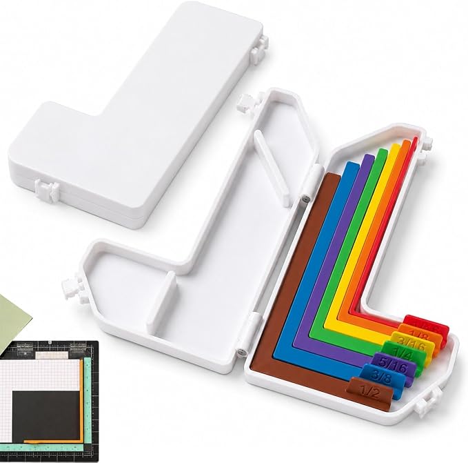 Paper Crafting Alignment Guide Set with Case, 7 PCS Precision Layering