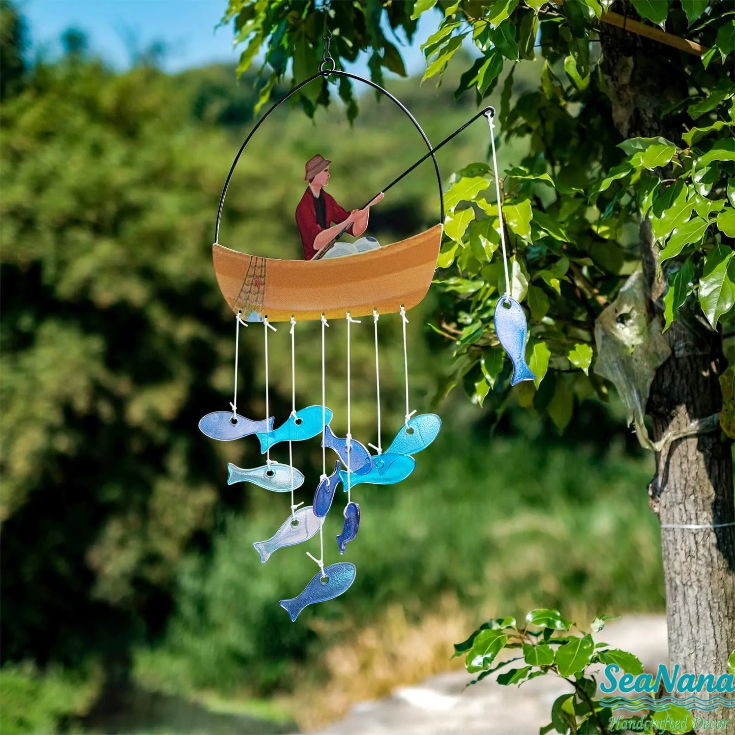 Serene Fisherman's Melody Wind Chime