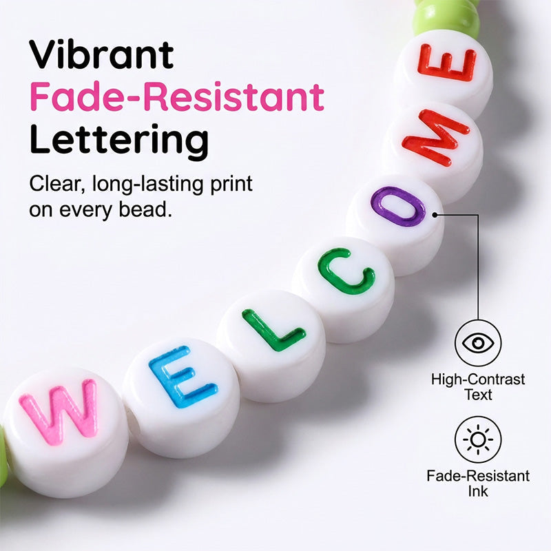 🧶❤️ Pack of 25 Welcome Bead Bracelets – Strengthen Classroom Friendship & Spread Warm Kindness! ✨