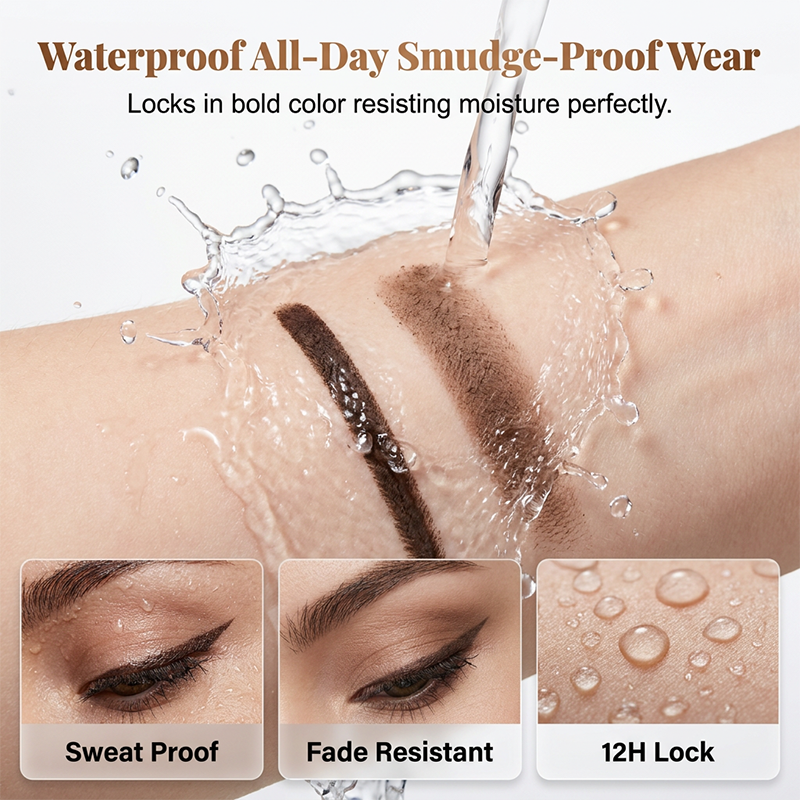 💧 Waterproof & Smudge-Proof! 2-in-1 Eyeliner & Brow Gel for a Flawless Look in Seconds. ✨