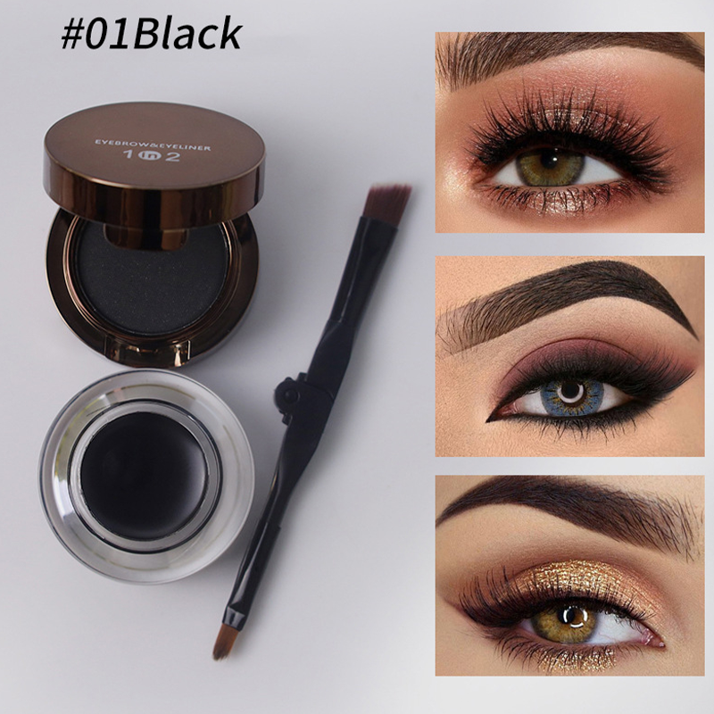 💧 Waterproof & Smudge-Proof! 2-in-1 Eyeliner & Brow Gel for a Flawless Look in Seconds. ✨