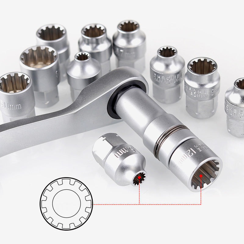 📢📢50% OFF !!⏰29pcs Core Ratchet Socket Wrench Kit