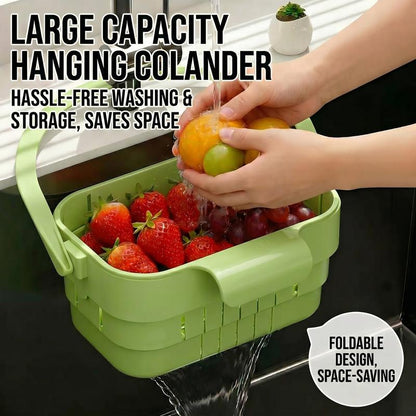 Foldable Hanging Kitchen Sink Drain Basket, Stainless Steel Kitchen Accessories